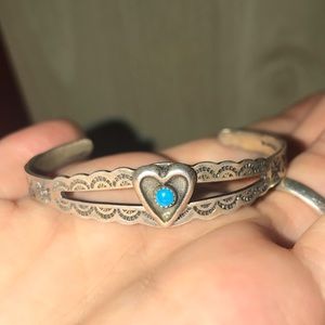 stamped sterling silver tiny cuff